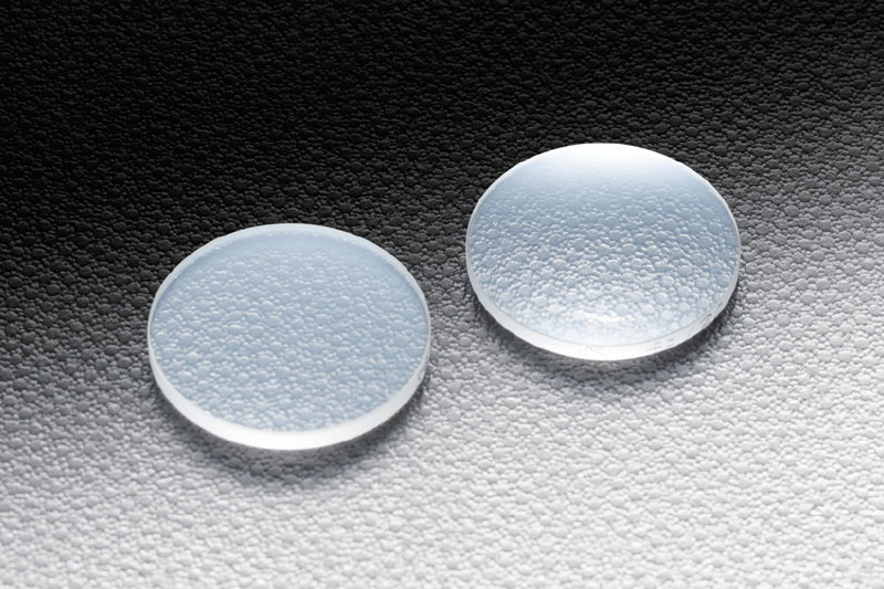 Soczewka płasko-wypukła z fluorku wapnia 25.4mm, ogniskowa 75mm