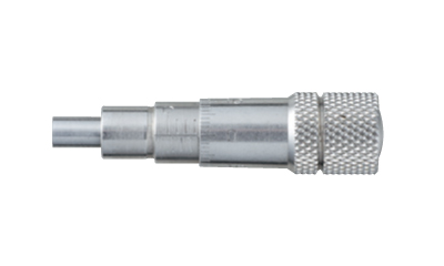 Głowica mikrometryczna o skoku 6.5mm, kompatybilna z próżnią, płaska końcówka węglikowa, średnica trzpienia 6mm
