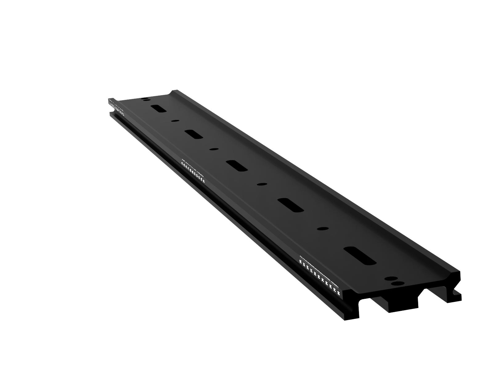 1000mm-długa szyna optyczna z milimetrową skalą, szerokość 100mm, długość slotu M6 x 25mm