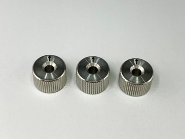 Uchwyty z pokrętłami na śrubę, stal nierdzewna, średnica 14-mm, gwint M6×0.25, opakowanie 3 szt.