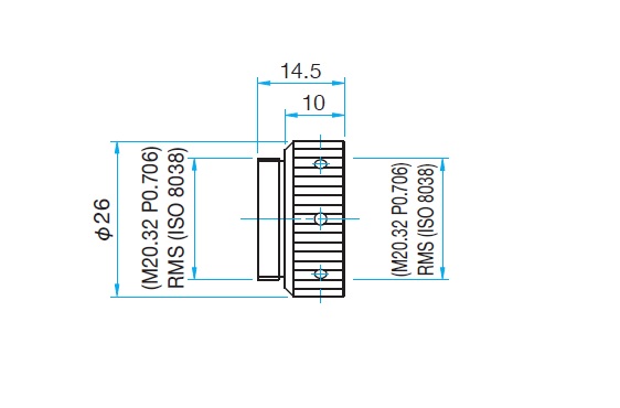 Adapter soczewki obiektywu refleksyjnego mikroskopu