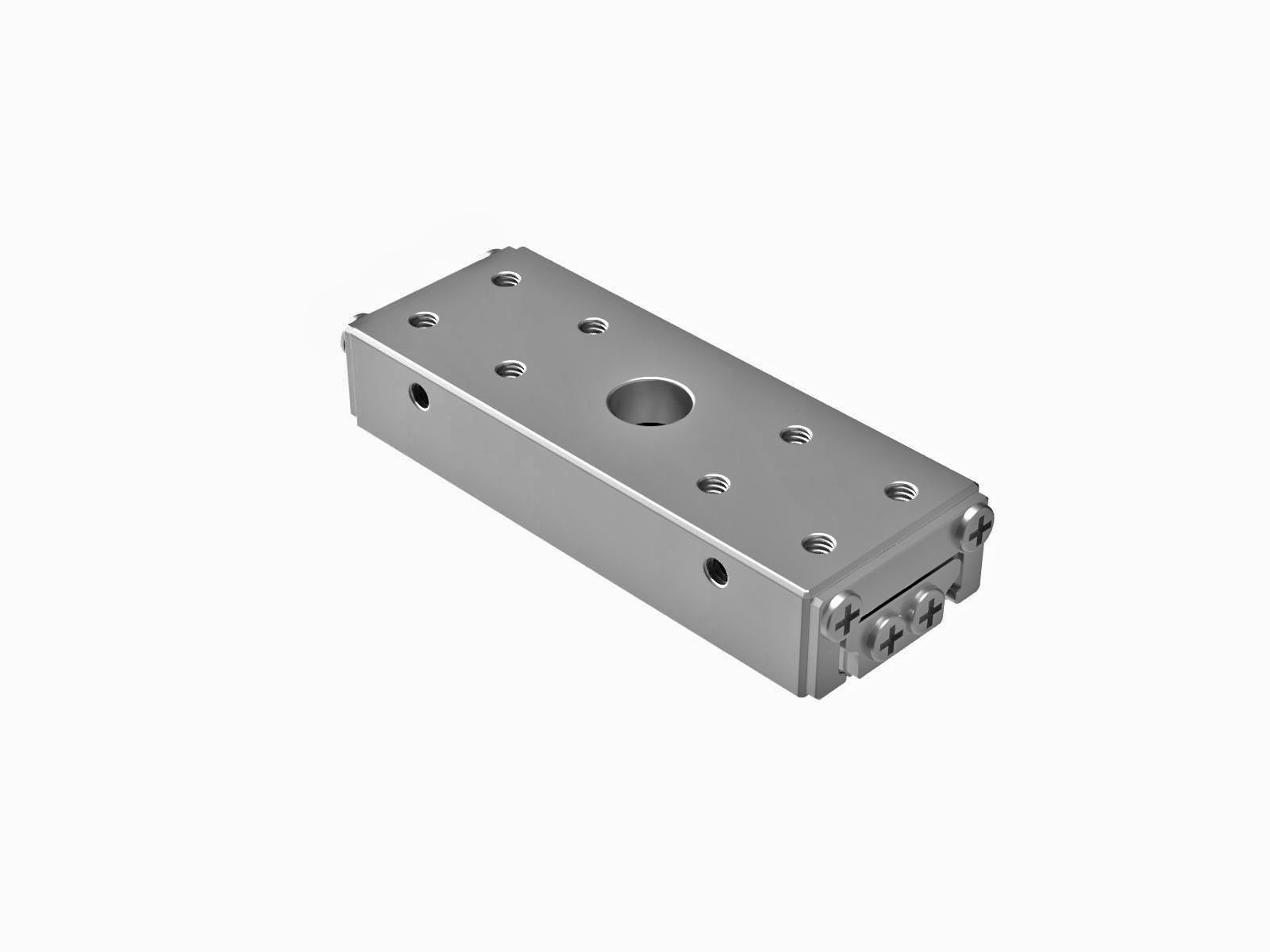 Łożysko EXC 15X40mm, ze stali nierdzewnej, suwak w osi X, (swobodne przesuwanie), +/-12mm, gwinty M2