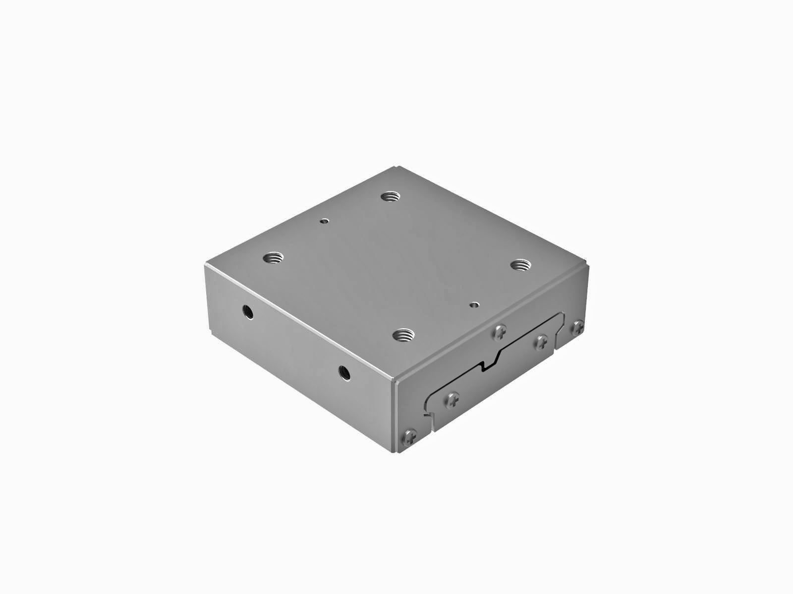 Łożysko EXC 60X60mm, potrójna rząd, ze stali nierdzewnej, suwak w osi X, (swobodne przesuwanie), +/-13mm, gwinty M5