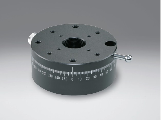 Stolik obrotowy z łożyskiem szlifowanym, średnica 60mm, aluminiowy, 360° ręczny obrót, napęd ręczny, gwinty M4