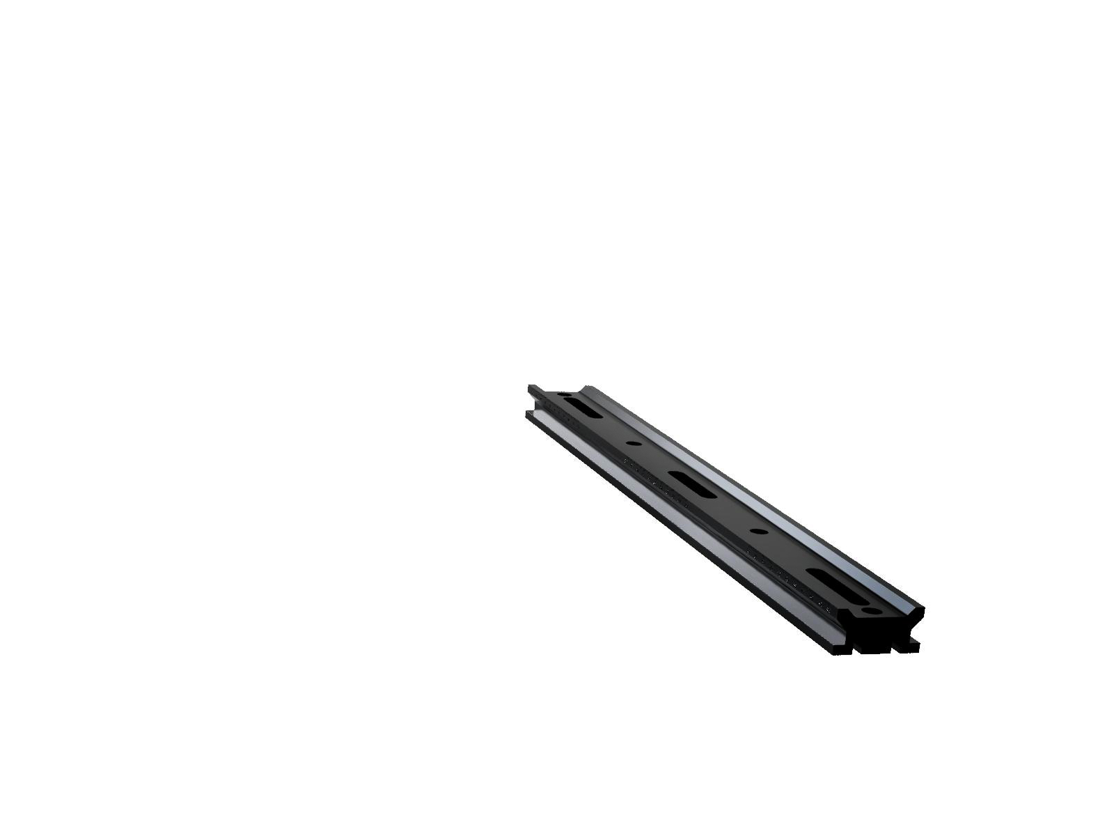 500mm-długa szyna optyczna z milimetrową skalą, szerokość 50mm, długość slotu M6 x 25mm
