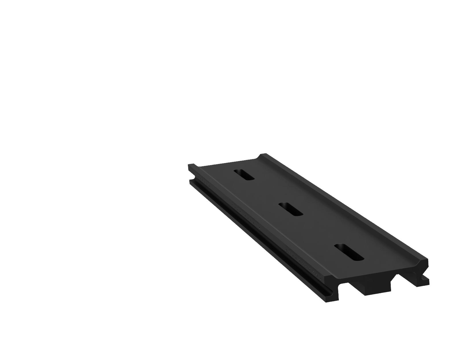 500mm-długa szyna optyczna z milimetrową skalą, szerokość 100mm, długość slotu 1/4-20 x 1in.