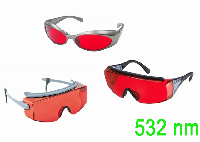 Okulary ochronne do lasera dla widzialnego (zielony)